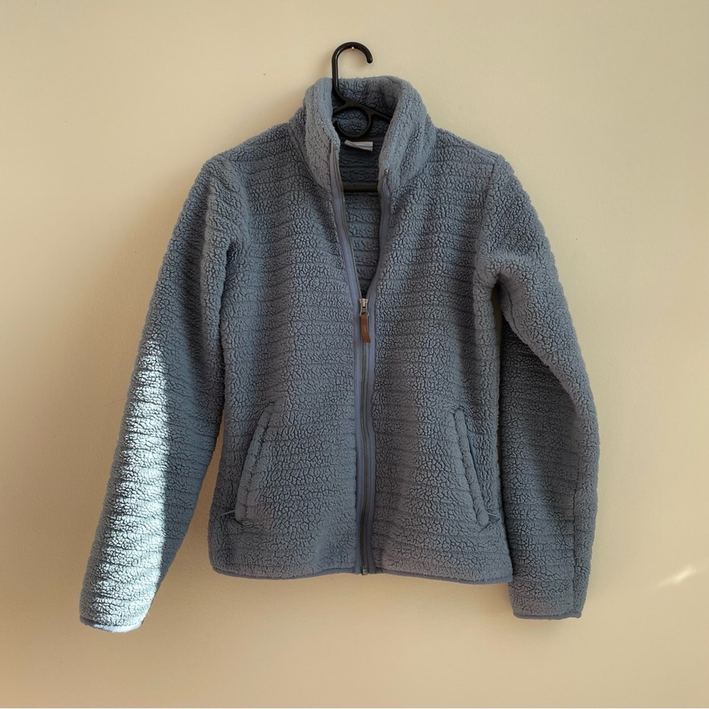 Columbia Sportswear Full Zip Fleece Jacket Slate Blue | Size S